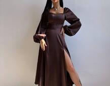 Елегантна сукня міді з корсетним верхом | PUSHKA SHOP