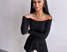 Комплект: топ + спідниця-шорти з гачками  Комплект: топ + спідниця-шорти з гачками  | PUSHKA SHOP