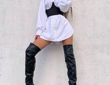 Приталена сорочка + корсет  Приталена сорочка + корсет  | PUSHKA SHOP