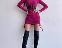 Сукня-міні  з елементами корсету  Довжину спідниці можна регулювати  Сукня-міні  з елементами корсету  Довжину спідниці можна регулювати  | PUSHKA SHOP