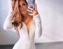 Оксамитова сукня міні, декорована стразами     Ручна робота  Оксамитова сукня міні, декорована стразами     Ручна робота  | PUSHKA SHOP