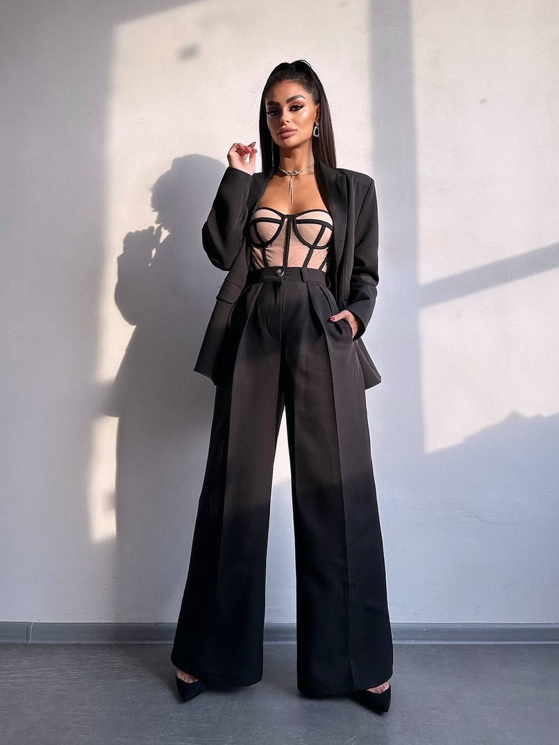 Костюм:  піджак на підкладці, штани+ корсет Костюм:  піджак на підкладці, штани+ корсет | PUSHKA SHOP