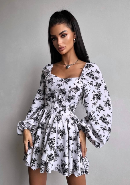 Корсетна сукня з подвійною спідницею  Корсетна сукня з подвійною спідницею  | PUSHKA SHOP