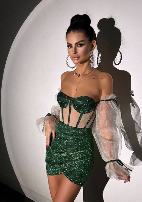 Сяючий комплект: корсет + спідниця  | PUSHKA SHOP