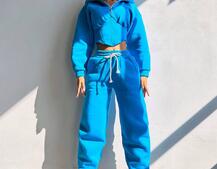 Комплект на флісі : худі з елементами корсету + штани  | PUSHKA SHOP