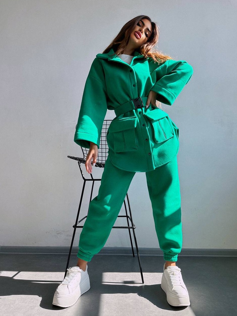 Комплект: тепла сорочка на кнопках + джоггери Комплект: тепла сорочка на кнопках + джоггери | PUSHKA SHOP