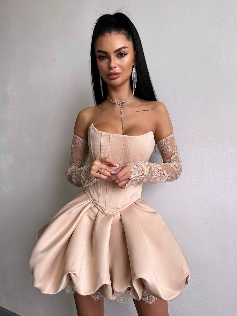 Комплект: корсет з рукавичками + спідниця  | PUSHKA SHOP