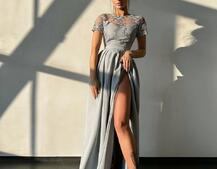 Сукня максі з мереживом  Сукня максі з мереживом  | PUSHKA SHOP