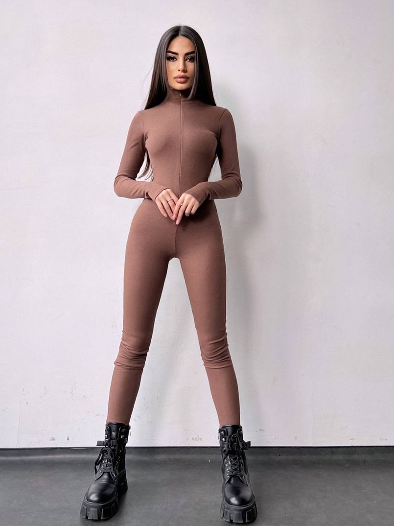Облягаючий трикотажний комбінезон  Облягаючий трикотажний комбінезон  | PUSHKA SHOP