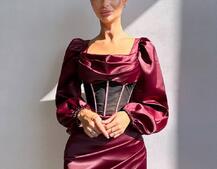 Комплект: корсет, декорований стразами + спідниця міні з драпіруванням   Ручна робота  Комплект: корсет, декорований стразами + спідниця міні з драпіруванням   Ручна робота  | PUSHKA SHOP