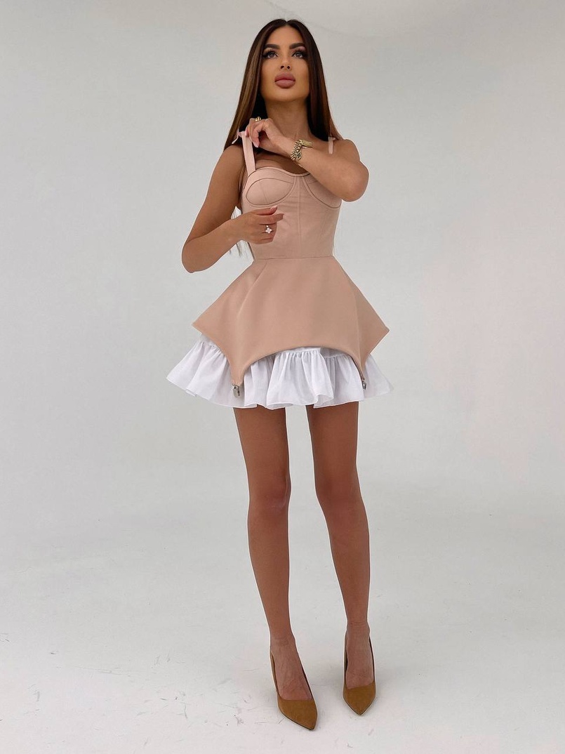 Сукня з чашечками та елементами корсету  Сукня з чашечками та елементами корсету  | PUSHKA SHOP