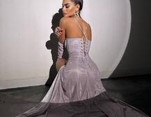 Сяючий комплект: корсет+ рукавички + спідниця максі Сяючий комплект: корсет+ рукавички + спідниця максі | PUSHKA SHOP