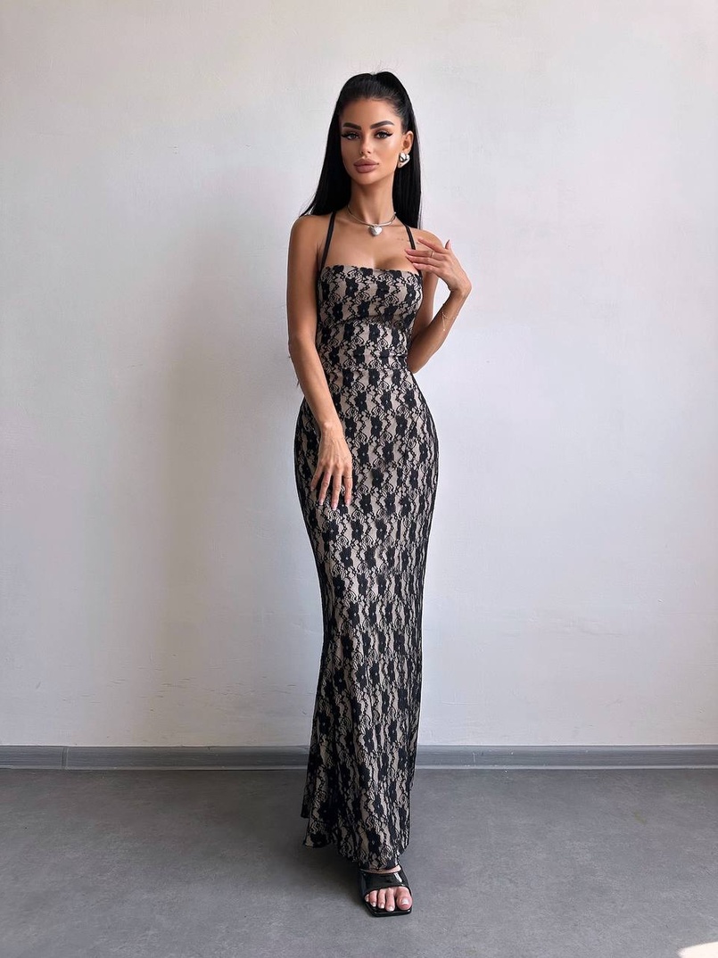 Мереживна сукня максі   | PUSHKA SHOP