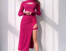 Облягаюча сукня міді цікавого крою Облягаюча сукня міді цікавого крою | PUSHKA SHOP