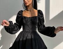 Корсетна сукня  з пишною подвійною спідницею та рюшами  Корсетна сукня  з пишною подвійною спідницею та рюшами  | PUSHKA SHOP