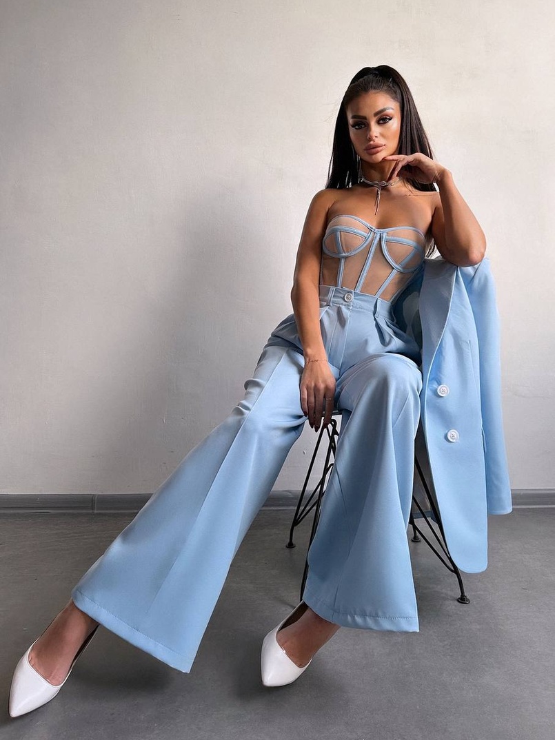 Костюм:  піджак на підкладці, штани+ корсет Костюм:  піджак на підкладці, штани+ корсет | PUSHKA SHOP