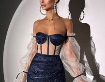 Сяючий комплект: корсет + спідниця  | PUSHKA SHOP