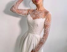 Сукня максі з паєтками та розрізом на спідниці | PUSHKA SHOP