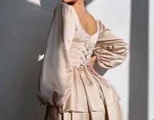 Сукня з корсетом, декорованим стразами  Ручна робота  Сукня з корсетом, декорованим стразами  Ручна робота  | PUSHKA SHOP