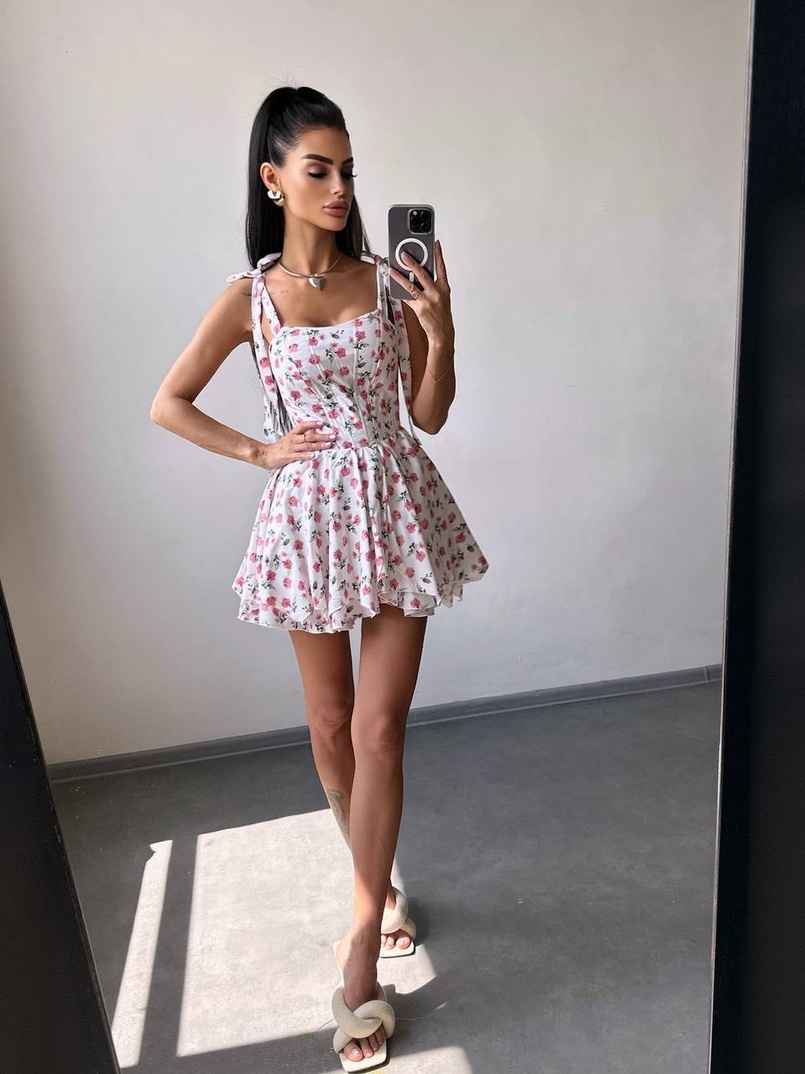 Корсетна сукня з подвійною спідницею  | PUSHKA SHOP