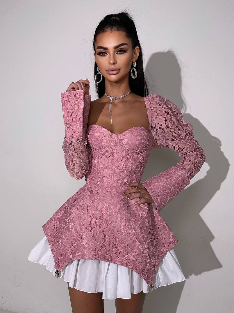 Мереживна сукня з чашечками  Мереживна сукня з чашечками  | PUSHKA SHOP