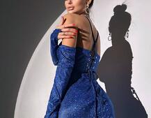 Сяючий комплект: корсет+ рукавички + спідниця максі Сяючий комплект: корсет+ рукавички + спідниця максі | PUSHKA SHOP