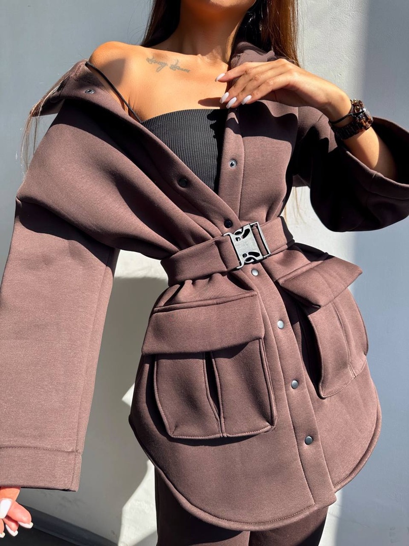 Комплект: тепла сорочка на кнопках + джоггери Комплект: тепла сорочка на кнопках + джоггери | PUSHKA SHOP