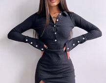 Трикотажное платье-поло  Трикотажное платье-поло  | PUSHKA SHOP