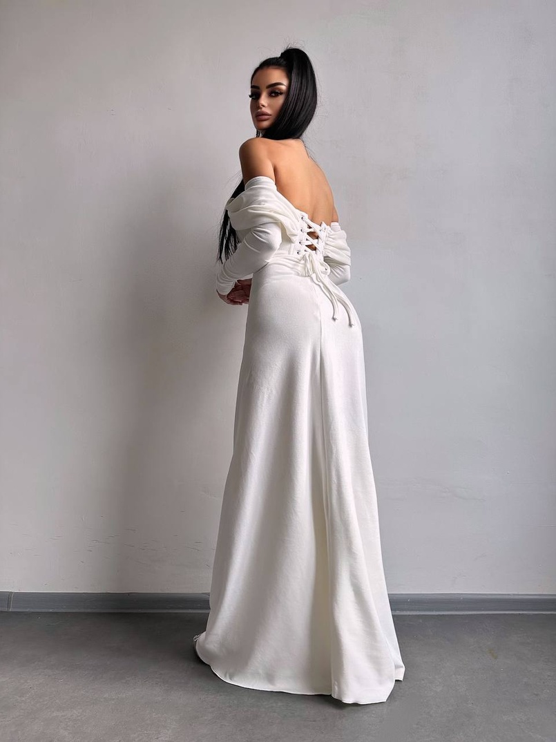 Оксамитова сукня максі декорована стразами  Ручна робота  | PUSHKA SHOP