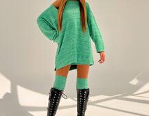 Трикотажна сукня-двійка + гетри  Трикотажна сукня-двійка + гетри  | PUSHKA SHOP