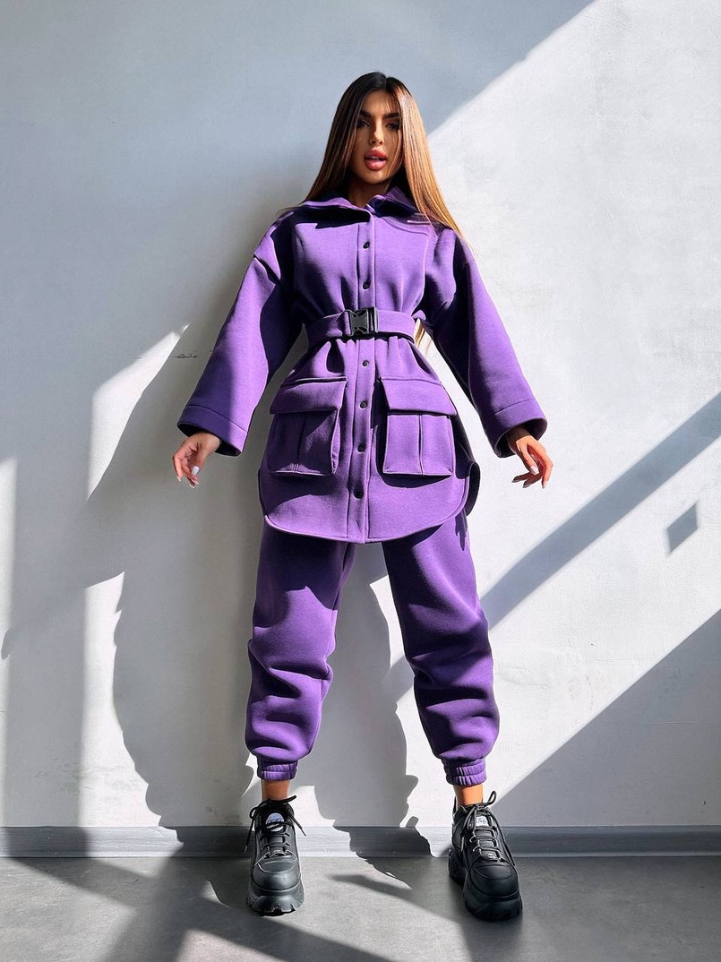 Комплект: тепла сорочка на кнопках + джоггери Комплект: тепла сорочка на кнопках + джоггери | PUSHKA SHOP