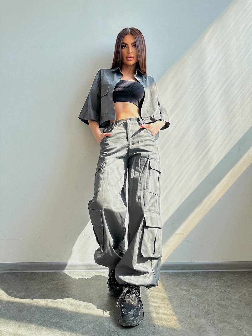 Комплект:  сорочка та штани карго Комплект:  сорочка та штани карго | PUSHKA SHOP