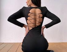 Сукня міді з підплічниками та шнурівкою Розмір вирізу можна регулювати шнурівкою Сукня міді з підплічниками та шнурівкою Розмір вирізу можна регулювати шнурівкою | PUSHKA SHOP