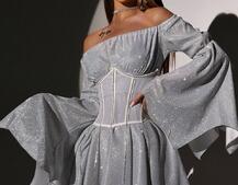 Сяючий комплект: сукня + корсет   | PUSHKA SHOP