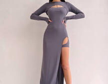 Облягаюча сукня міді цікавого крою Облягаюча сукня міді цікавого крою | PUSHKA SHOP