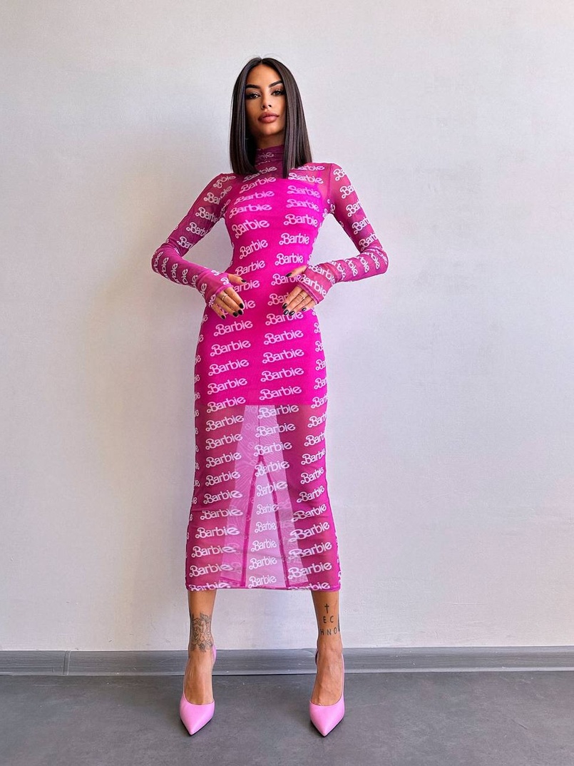 Сукня міді з принтом  Сукня міді з принтом  | PUSHKA SHOP