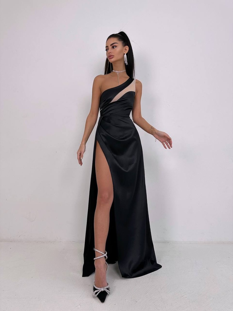 Атласна сукня максі  | PUSHKA SHOP