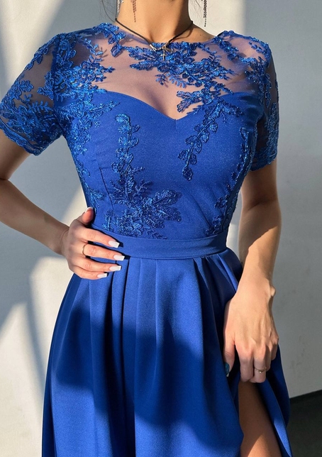 Сукня максі з мереживом  | PUSHKA SHOP