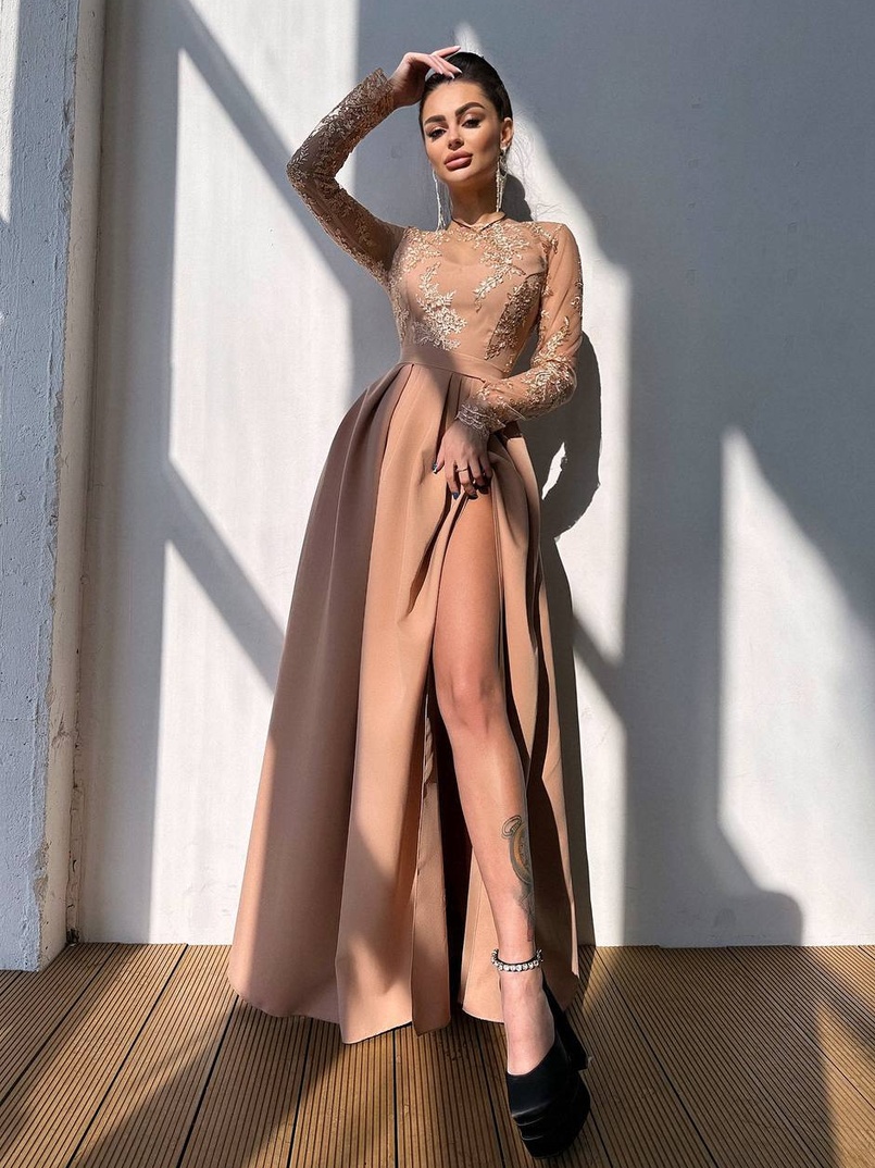 Сукня максі з мереживом  Сукня максі з мереживом  | PUSHKA SHOP