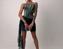 Мереживна сукня міні зі шлейфом   Мереживна сукня міні зі шлейфом   | PUSHKA SHOP