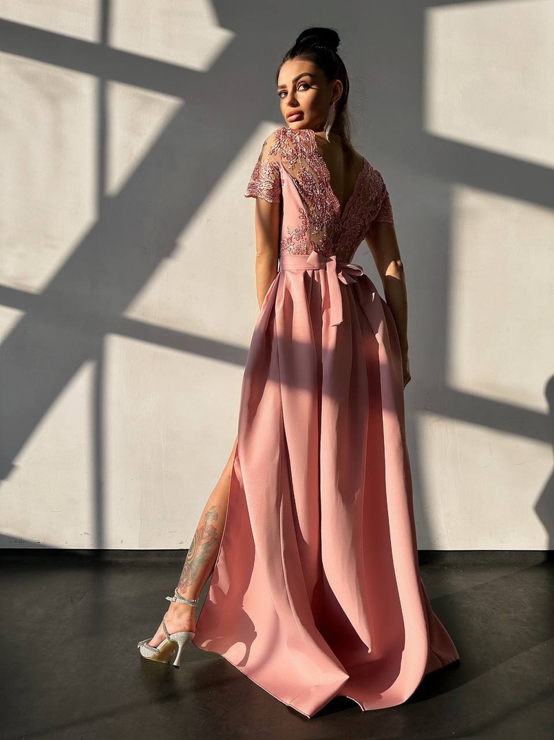 Сукня максі з мереживом  Сукня максі з мереживом  | PUSHKA SHOP