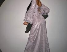 Сяючий комплект: корсет + спідниця  максі з драпіруванням Сяючий комплект: корсет + спідниця  максі з драпіруванням | PUSHKA SHOP