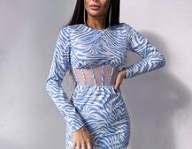 Приталена сукня-міні з корсетною вставкою на талії Приталена сукня-міні з корсетною вставкою на талії | PUSHKA SHOP