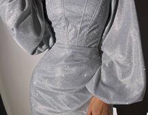 Сяючий комплект: корсет + спідниця міні з драпіруванням Сяючий комплект: корсет + спідниця міні з драпіруванням | PUSHKA SHOP