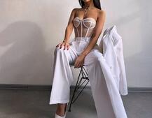 Костюм:  піджак на підкладці, штани+ корсет Костюм:  піджак на підкладці, штани+ корсет | PUSHKA SHOP