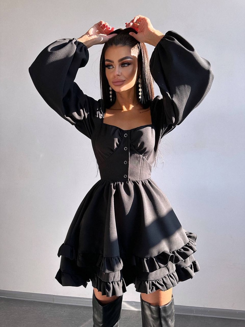 Лялькова сукня з пишною спідницею та корсетним верхом  | PUSHKA SHOP