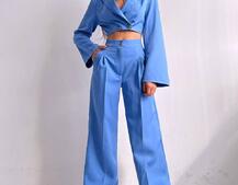 Брючный костюм с широкими штанами  Брючный костюм с широкими штанами  | PUSHKA SHOP