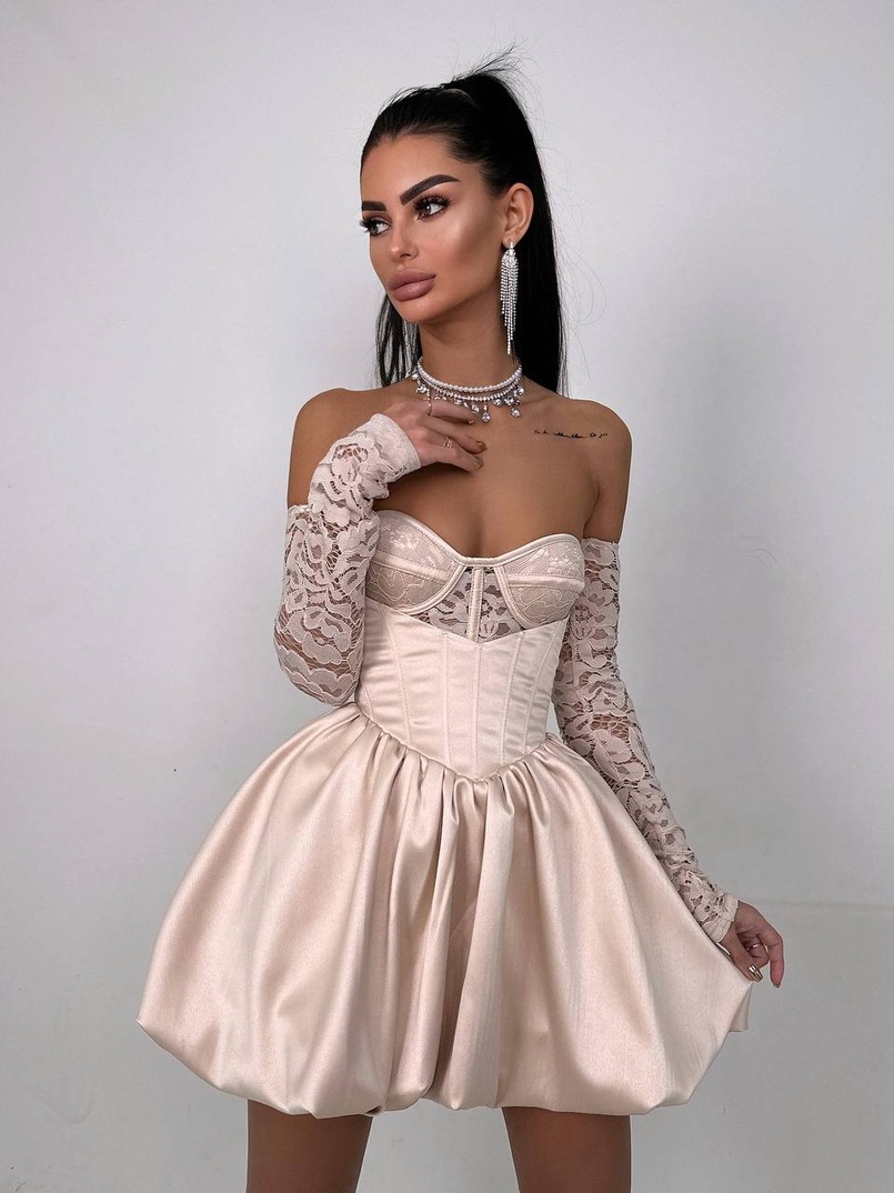 Комплект: мереживний корсет бюстьє + корсетна спідниця Комплект: мереживний корсет бюстьє + корсетна спідниця | PUSHKA SHOP