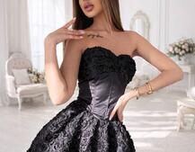 Комплект : корсет + спідниця балон з трояндами  | PUSHKA SHOP