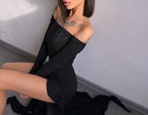 Сукня міді з розрізами та асиметричним подолом | PUSHKA SHOP